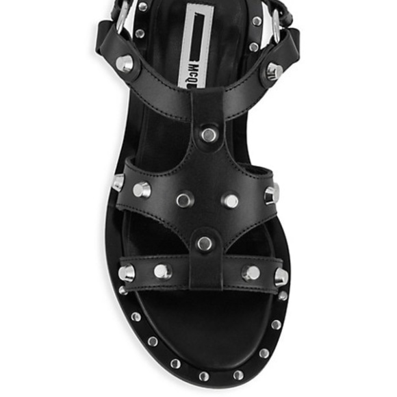 NWT Alexander McQueen McQ Studded Solenie Sandals - Picture 2 of 14